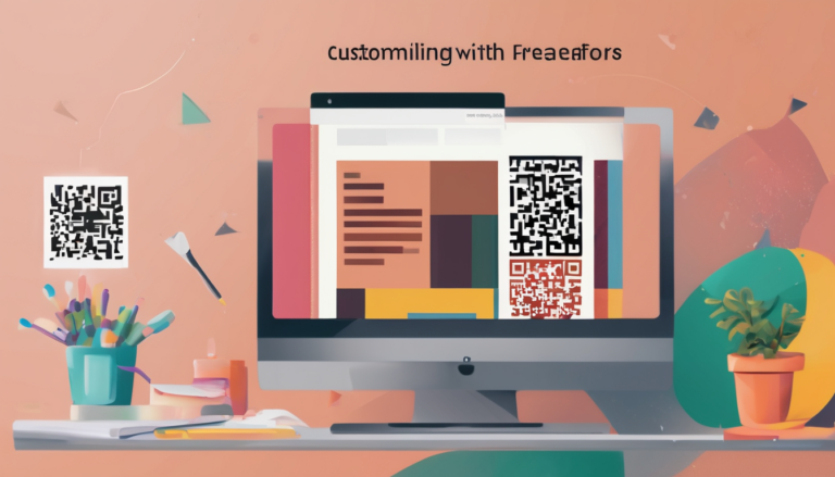 Customizing Colors with Online Free QR Maker - Interface showing color customization options for creating visually appealing QR codes.