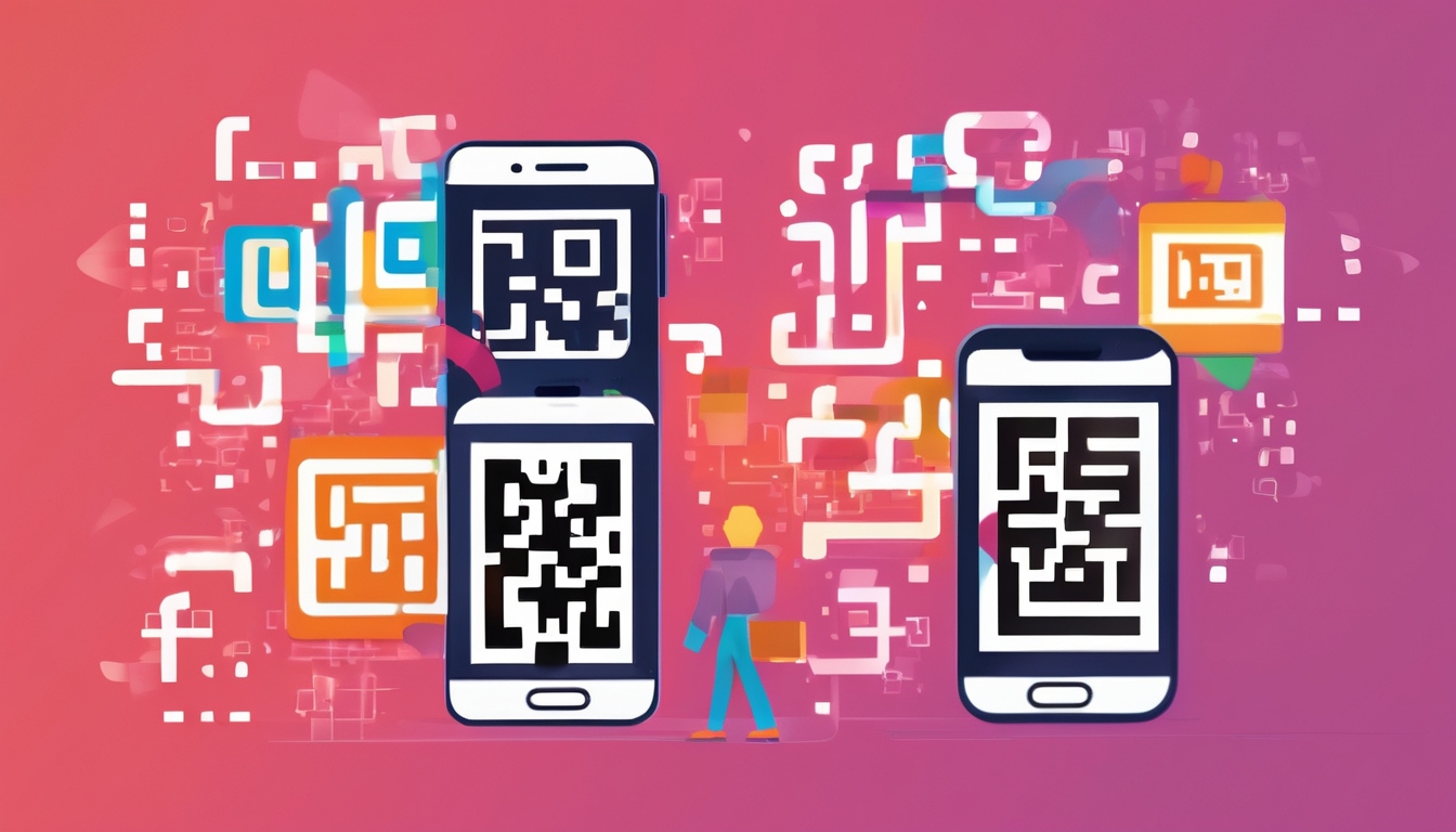 Custom QR Code Designs That Stay Relevant - A vibrant QR code design incorporating a nature theme with leaves and trees.