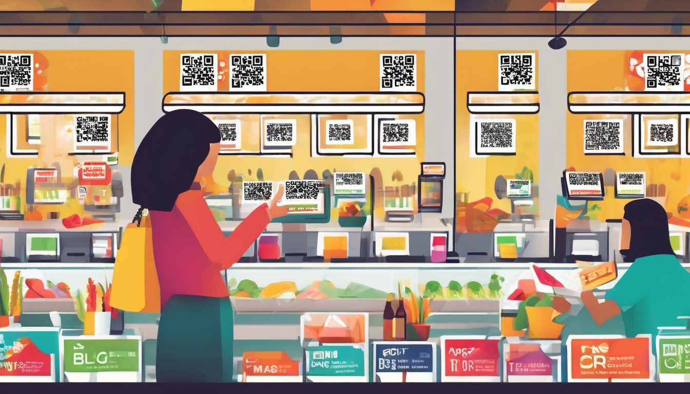 How to Track Sales Through Menu QR Codes - Example of a menu item with a custom-designed QR code for tracking orders.